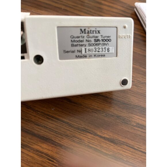 Matrix SR-1000 battery operated quartz guitar tuner vintage - Picture 7 of 7